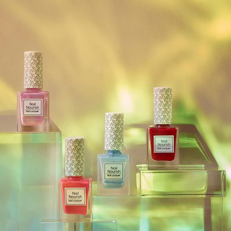 Kay Beauty Nail Nourish Nail Enamel Polish - Crimson Hue 35 | Quick-Dry Gel Effect & Hydrating Formula 0.3 oz