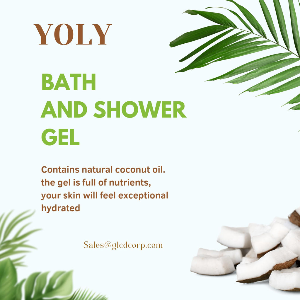 Yoly - Coco Daily Moisturizing Body Wash - Coconut Infused, Refreshing & Rejuvenating, 25.3 Fl Oz