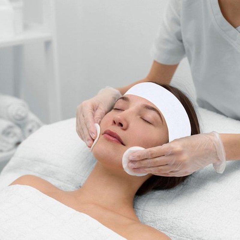 BREENHILL 150 Count Disposable Spa Facial Headbands with Convenient Closure,Stretch Facial Headwraps Soft for Facials Skincare Spa