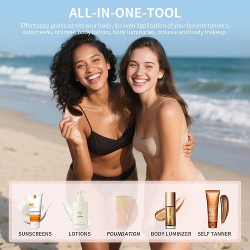 Docolor Self Tanner Brush - Large 75mm Body Makeup Brush for Flawless Tanning & Bronzing
