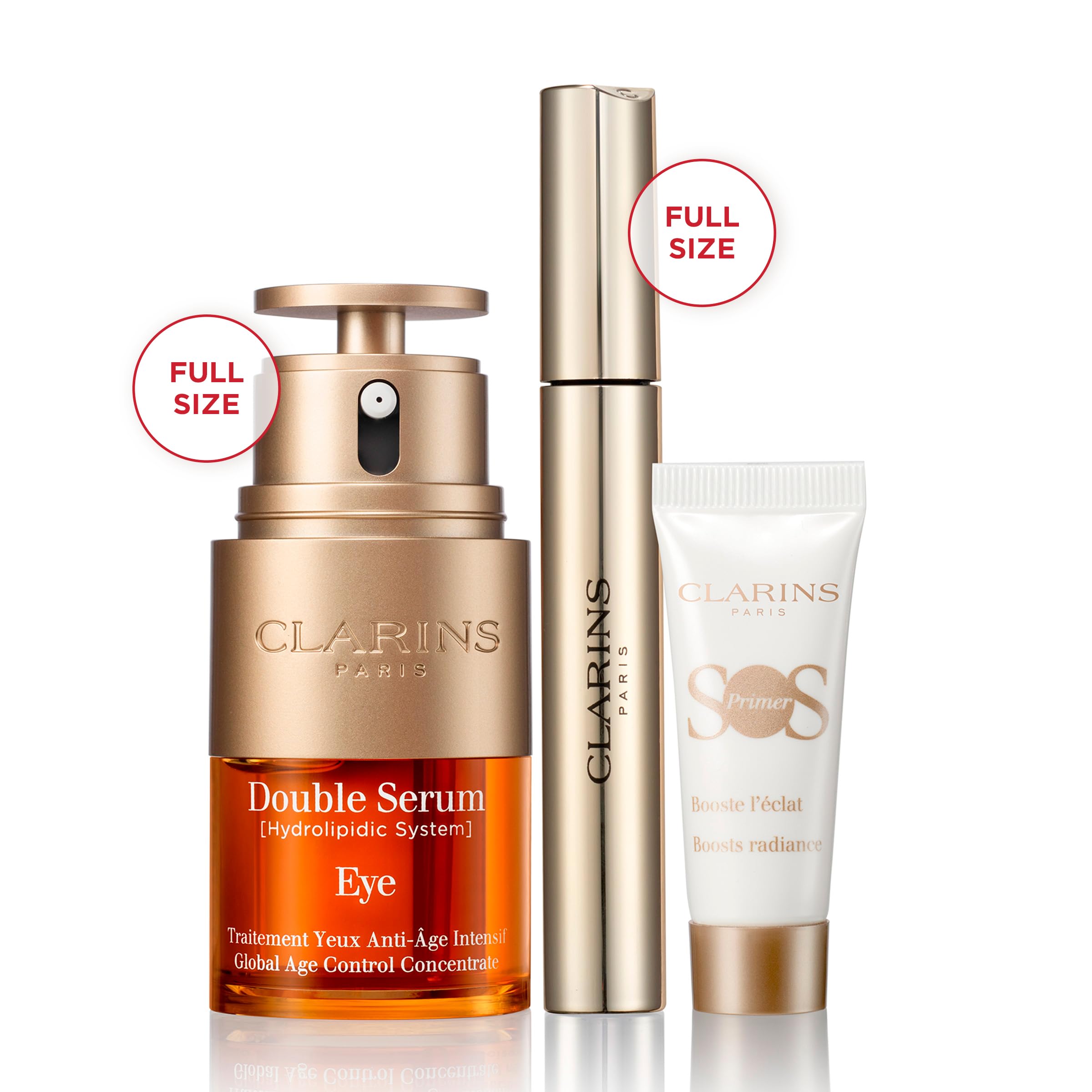Clarins Double Serum Eye Set | 3-Piece Skincare Gift Set | Limited Edition | $126 Value