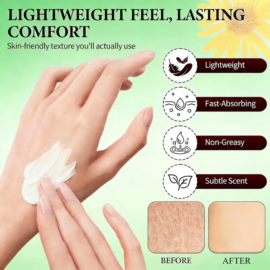 Nerve Cream Magnesium Lotion for Sleep & Varicose Veins Treatment for Legs - Lotion Cream for Body, Joint, Knee, Lumbar, Neck, Hand and Feet