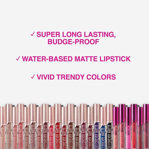 Ruby Kisses Forever Matte Liquid Lipstick 5 Pack - RFML14&15&16&20&24