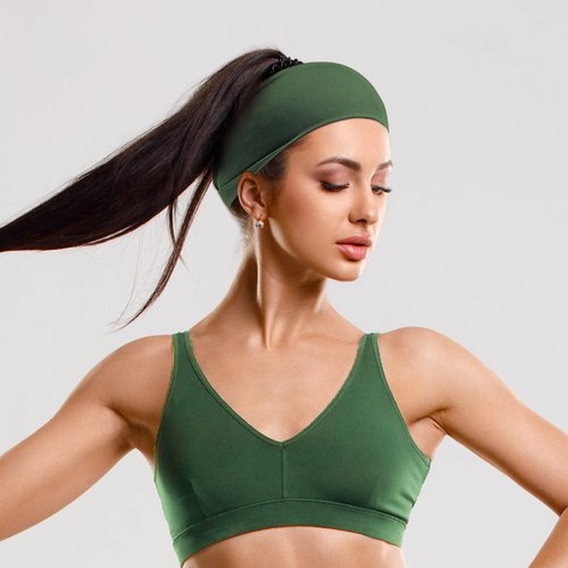Jesries Women's Workout Headbands Non Slip Sport Sweatbands Yoga Hairbands for Travel Fitness Athletic Elastic Moisture Wicking for Girls