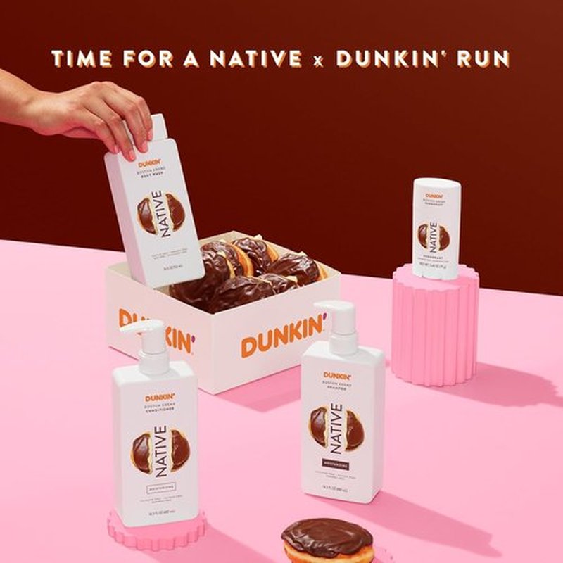 Native Body Wash - Dunkin Boston Kreme Scent | Naturally Derived, Sulfate & Paraben Free | 18 oz for Soft, Hydrated Skin