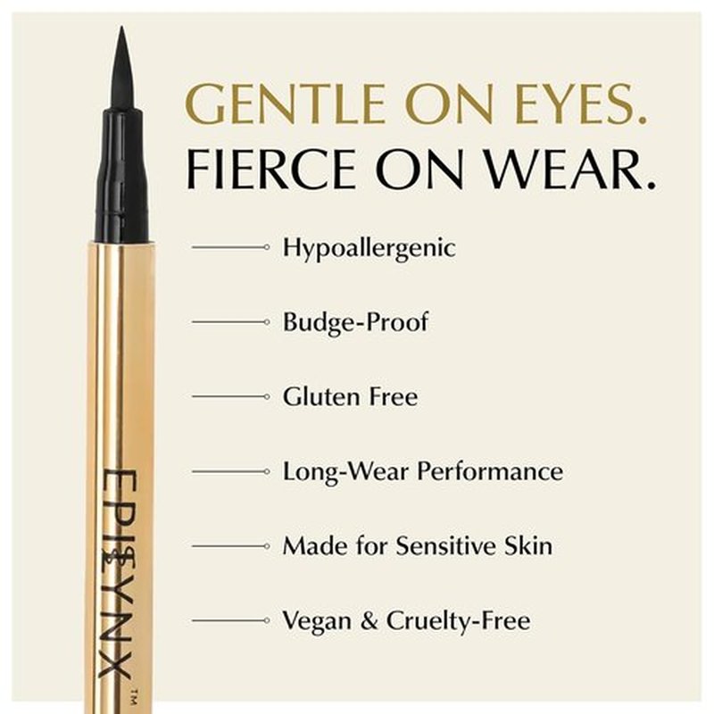 Skiennix Liquid Eyeliner - Hypoallergenic, Long-Lasting Waterproof Formula | Brown 2mL, Cruelty-Free & Vegan