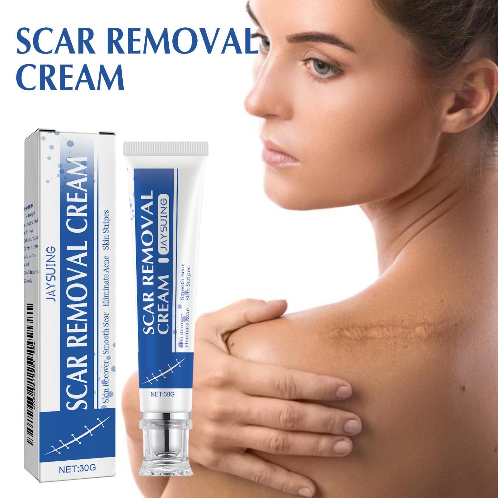 （2 pcs）Scar Removal Cream: Smooth and Tighten Skin, Repair Scars 抚痕祛疤！平滑紧致肌肤 疤痕修护霜