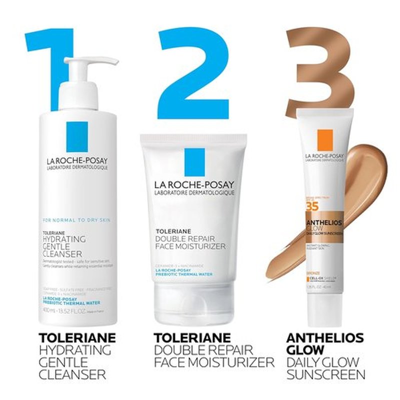 La Roche-Posay Anthelios Glow Tinted Sunscreen - SPF 35, Broad Spectrum, Lightweight, 24Hr Hydration, For All Skin Types