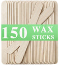 150Piece Waxing Sticks for Hair Removal - Borogo 6'' Premium Splinter-Free Wooden Wax Sticks for Waxing, Wax Stick for Body and Face Waxing