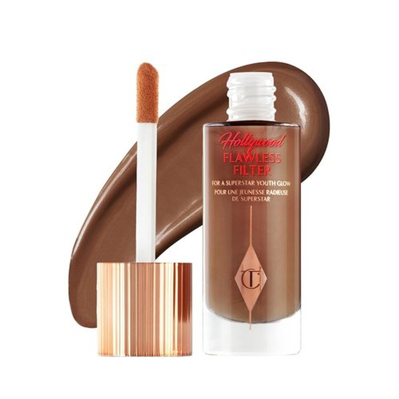 Charlotte Tilbury Hollywood Flawless Filter - Multi-Use Makeup Primer & Illuminating Highlighter - Smooths Skin, Sheer Coverage