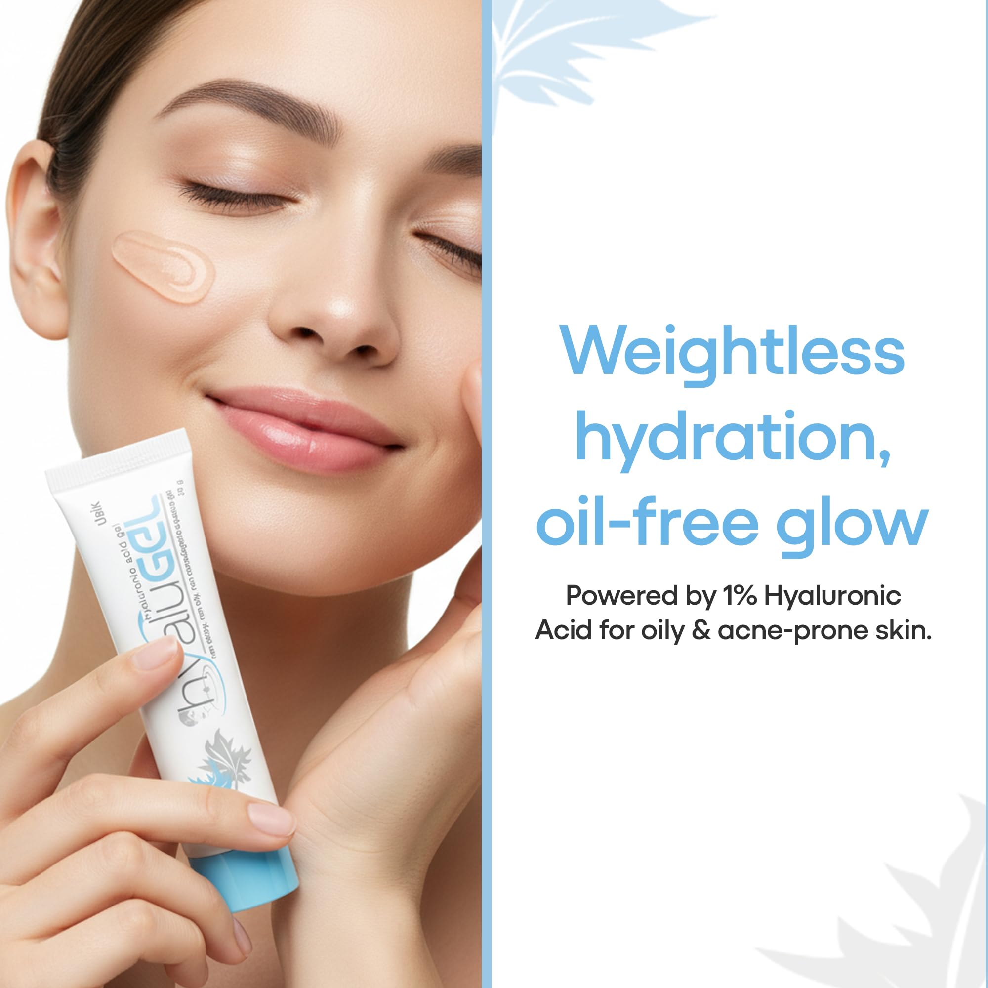 Hyalugel Hyaluronic Acid Gel for Oily & Acne prone skin, 30 gm