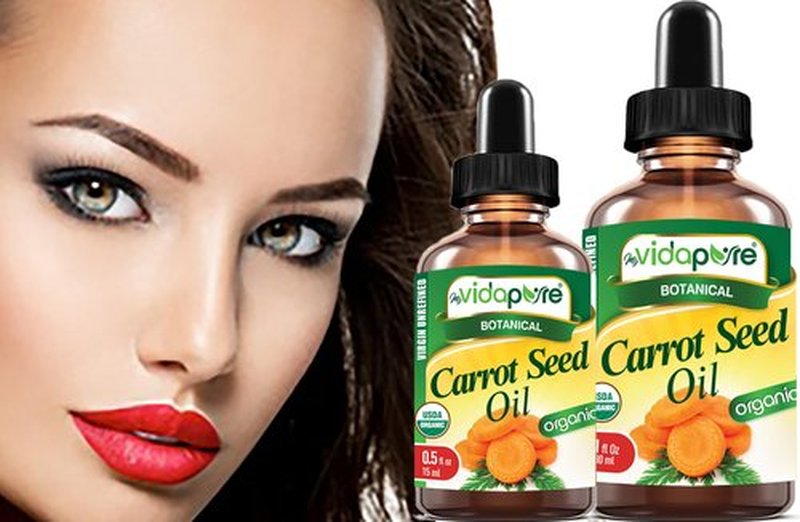 MYVIDAPURE Organic CARROT SEED OIL Certified Organic WILD GROWTH Daucus Carota RAW 100% Pure VIRGIN UNREFINED Undiluted for Skin, Face, Hair, Lip and Nail Care (1 Fl Oz)