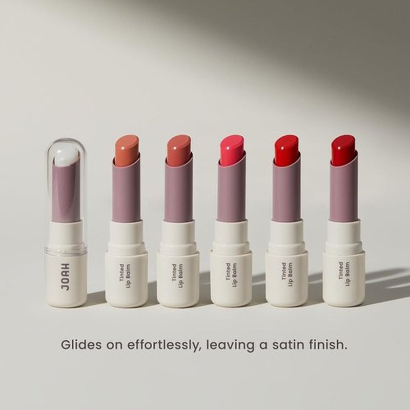 JOAH Tinted Lip Balm - Vegan Hydrating Lip Balm for Dry Lips | Rose Pink, Nourishing Formula
