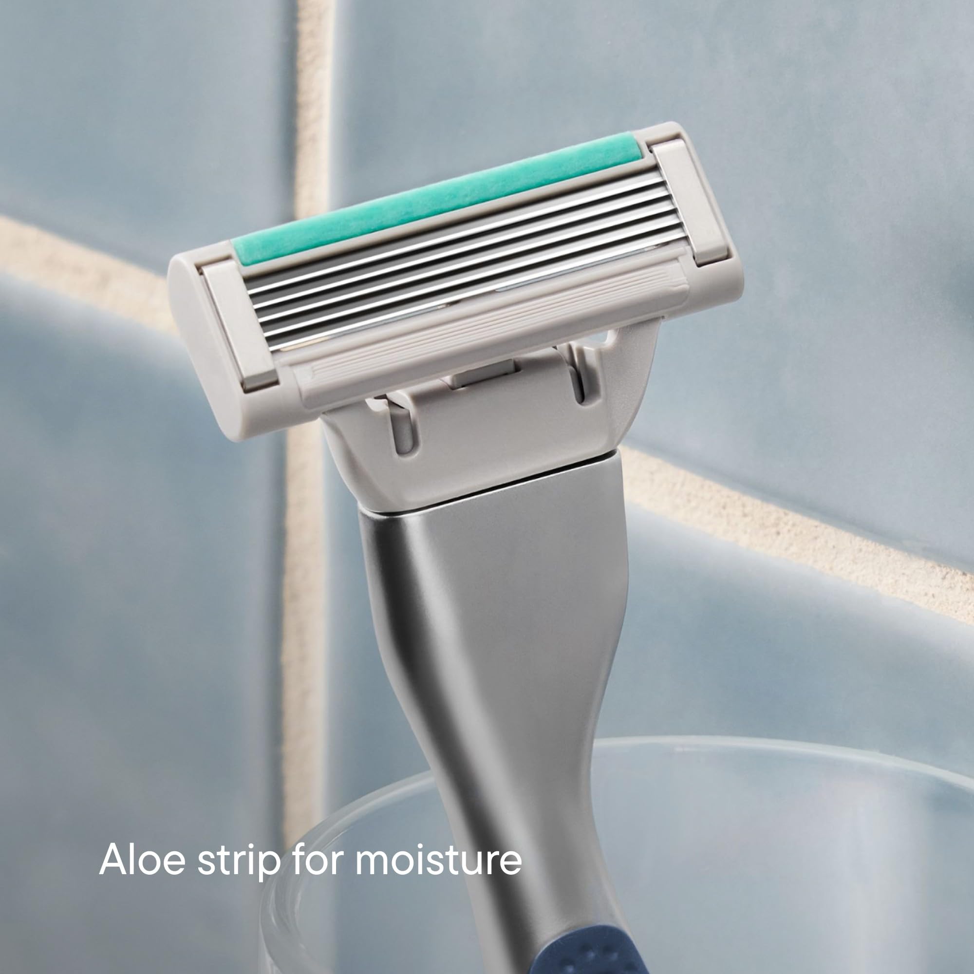 Harry's Plus Razor Refills - 6 Razor Blade Cartridges and Foaming Shave Gel - Compact Cartridge Design for Precise Control - TSA Approved Travel Essentials Shaving Kit for Men
