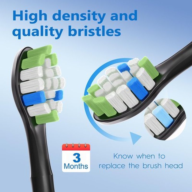 Philips Sonicare Replacement Brush Heads | Ultimate Care for ProtectiveClean 4100/5100/5300/6100 | 12 Count, Black