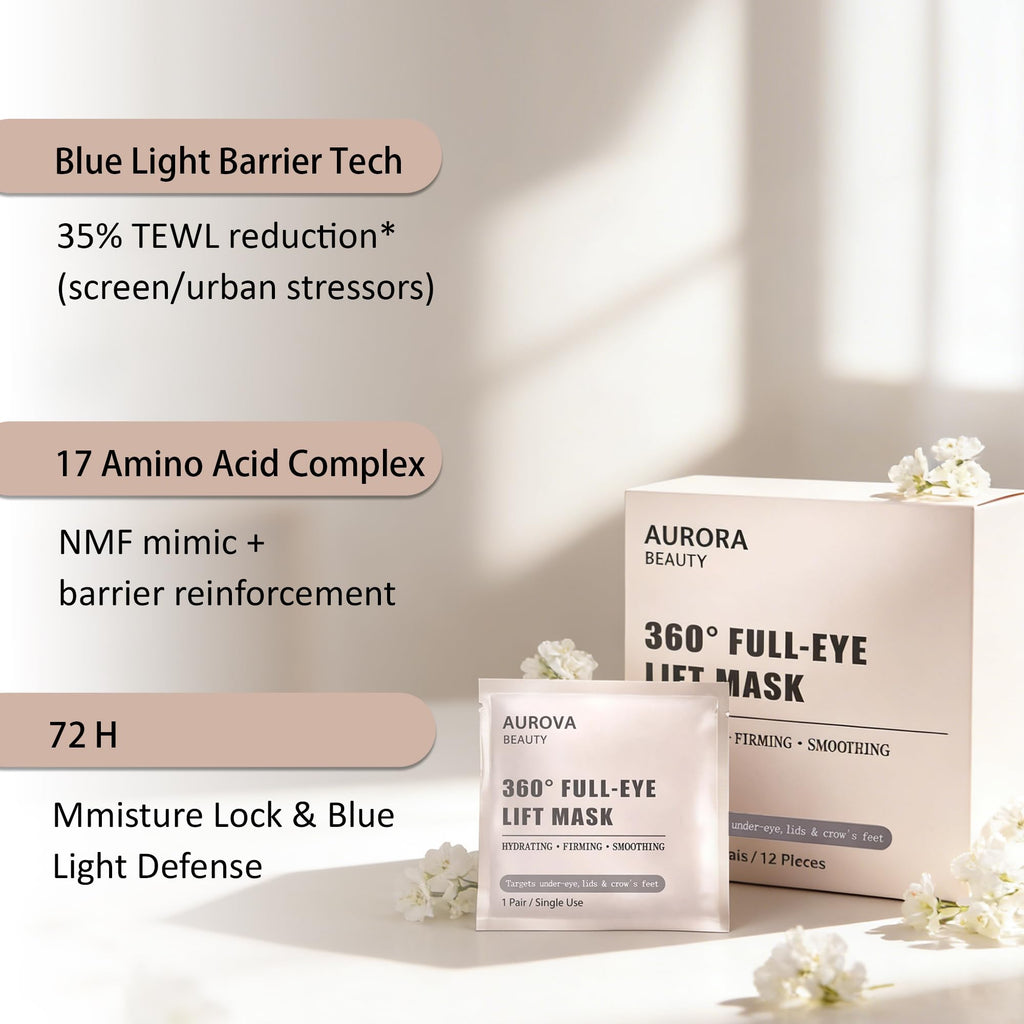 Skulta Deep Peptide Eye Mask, Aurova Beauty Eye Mask, Eye Mask with Bio-Collagen Peptide Complex & Vitamin C (1Set/12 Patch)