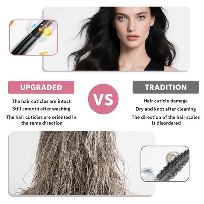 Eliysako Remy-Hair Nano Bead Hair Extensions Human Hair 18Inch 40g/pack Nano Ring Hair Extensions Human Hair Color #P60/16 Grey Brown Mix Blonde Long Straight Invisible for Women