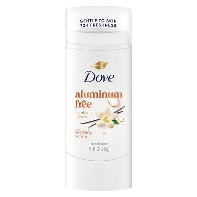 Dove Deodorant Stick - Sparkling Vanilla | 72-Hour Odor Protection, Aluminum-Free, 2.4 oz