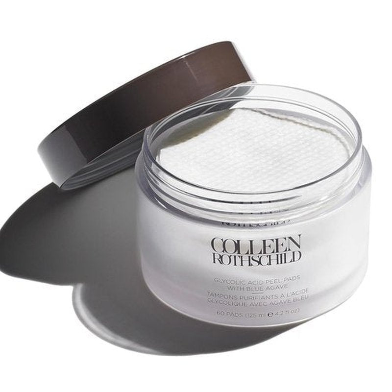 Colleen Rothschild Glycolic Acid Peel Pads - Spa-Strength Resurfacing Treatment | 60 Pads (4.2 fl oz)