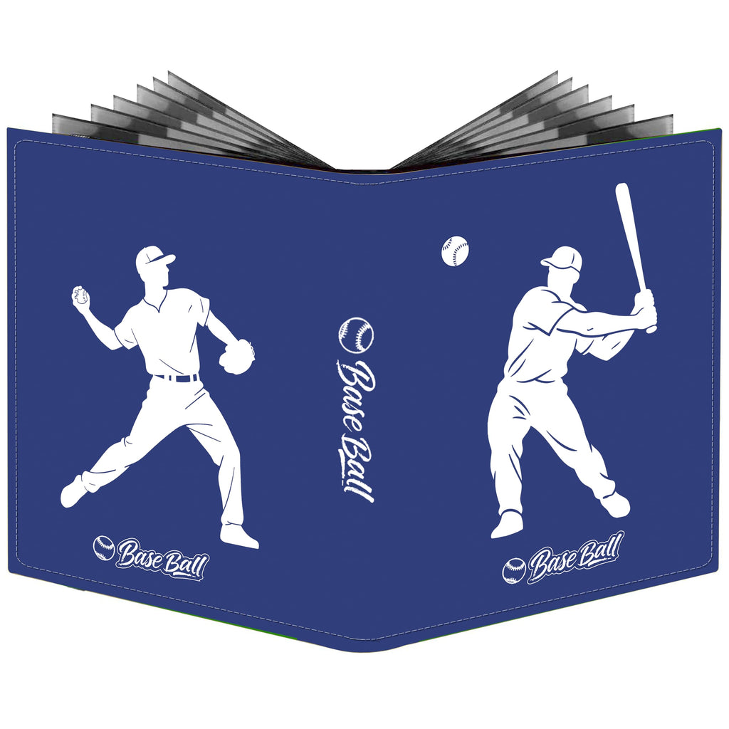 Baseball Card Binder – 900 Pockets Album with Zipper & Wrist Strap | Collector Binder for Sports & Baseball Cards for Sports,TCG,Game,Trading Cards | Durable Travel-Friendly Design 2025-2026