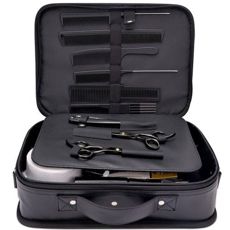 Hair Cutting Scissors Shears Kits, 29 pcs Professional Haircut Scissors Set for Barber, Salon, Home, Complete Hair Cutting Kit Includes Barber Bag, Thinning Scissors, Combs, Barber Cape...