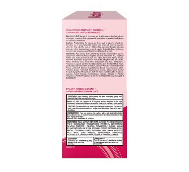 Cicatricure Deep Anti-Wrinkle Kit with Eye Cream and Face & Neck Cream, Wrinkle Cream System with Face Moisturizer and Neck Cream, Daily Care for Wrinkle-Prone Skin, Skincare Gift Set, 2 Count
