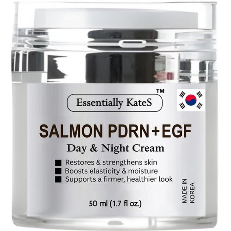 Essentially KateS Salmon PDRN + EGF Day & Night Cream 50 ml - Promte skin regeneration and elasticity, cell renewal and maintains skin structure. - Korean Skincare