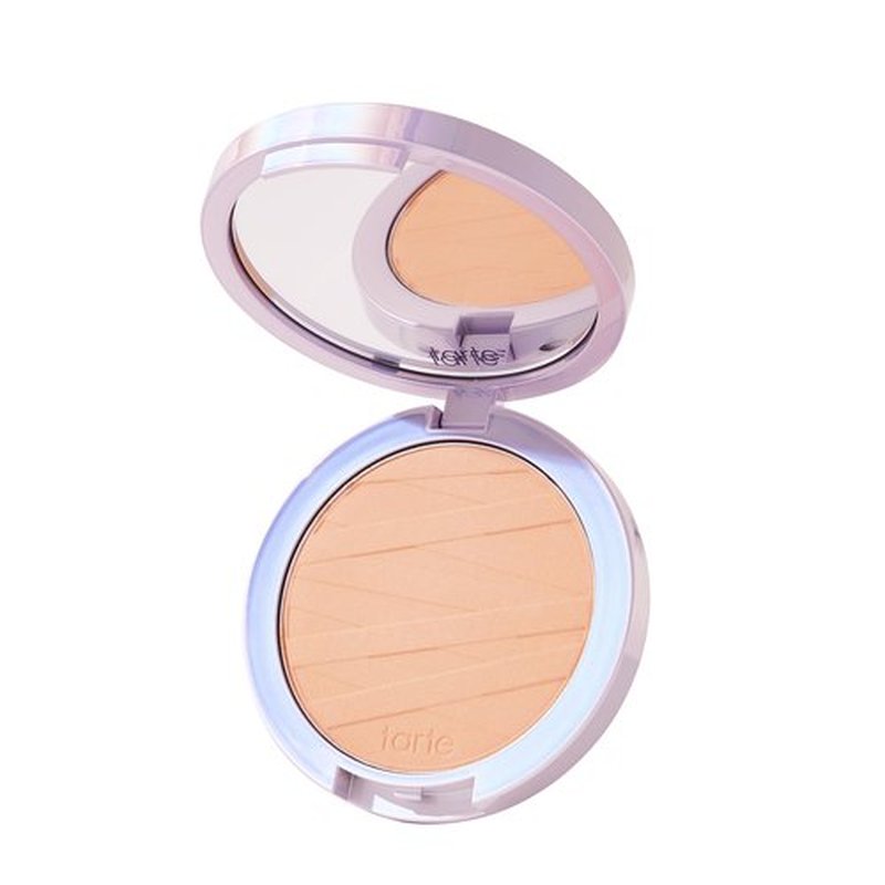 tarte face tape pressed powder – Medium-Coverage Waterproof Powder, Hyaluronic Acid & Peptides to Smooth & Set Makeup, Lightweight, Vegan & Cruelty-Free, full size, 22N light neutral
