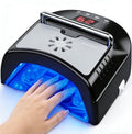 OBEEGOO Cordless UV LED Nail Lamp,72W Professional Nail Dryer for Gel Polish with Fan - UV Light for Gel Nails with 36 Upgraded Light Beads, LED Gel Nail Lamp for Salon & Home DIY (Black)