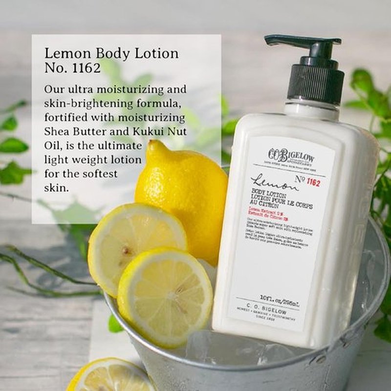 C.O. Bigelow Apothecary Bodycare Gift Set - Lemon Body Wash & Moisturizing Lotion | 10 Fl Oz, Set of 2