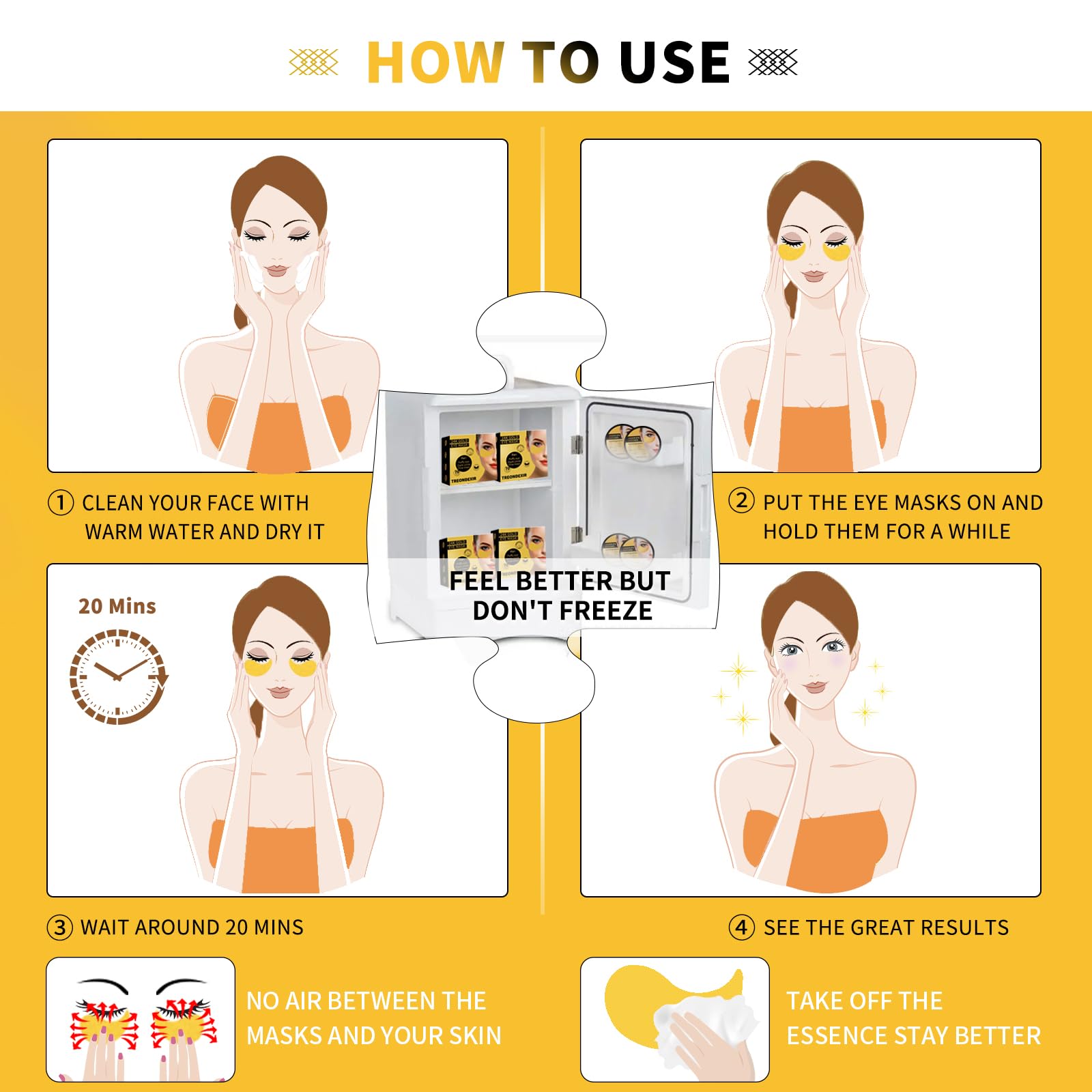 Under Eye Masks for Dark Circles and Puffiness 70PCS, Under Eye Patches for Puffy Eyes Treatment, Under Eye Gel Pads w/ Seaweed, Aloe Vera, Peptides for Eye Bags Treatment, Eye Mask Patches Skincare