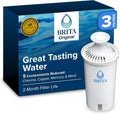 Brita Standard Water Filter | BPA-Free Pitcher Filters | Reduces Copper, Cadmium & Mercury | 3-Pack
