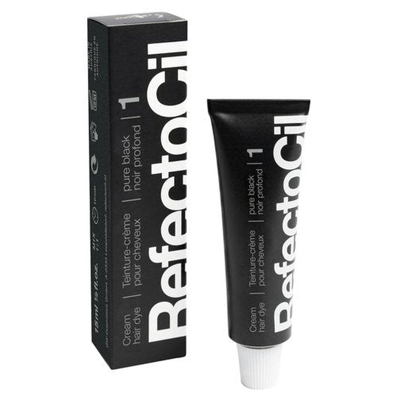RefectoCil Hair Tinting Kit - Cream Dye, Liquid Oxidant 3%, Mixing Brush & Dish Included