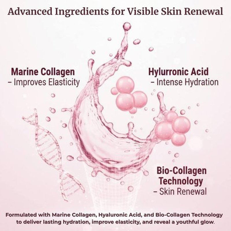 Liftouch Korean Overnight Collagen Face Mask (4 PACKS) - Hydrating Deep Collagen Mask for Women - Anti-Aging Bio-Collagen Real Deep Mask - Glass Skin Facial Treatment