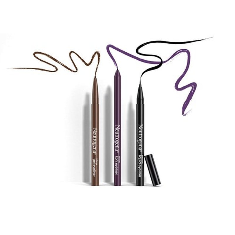 Neutrogena Smokey Kohl Eyeliner with Antioxidant Vitamin E, Water-Resistant & Smooth-Gliding Eyeliner Makeup, Smokey Gray, 0.014 oz (Pack of 2)