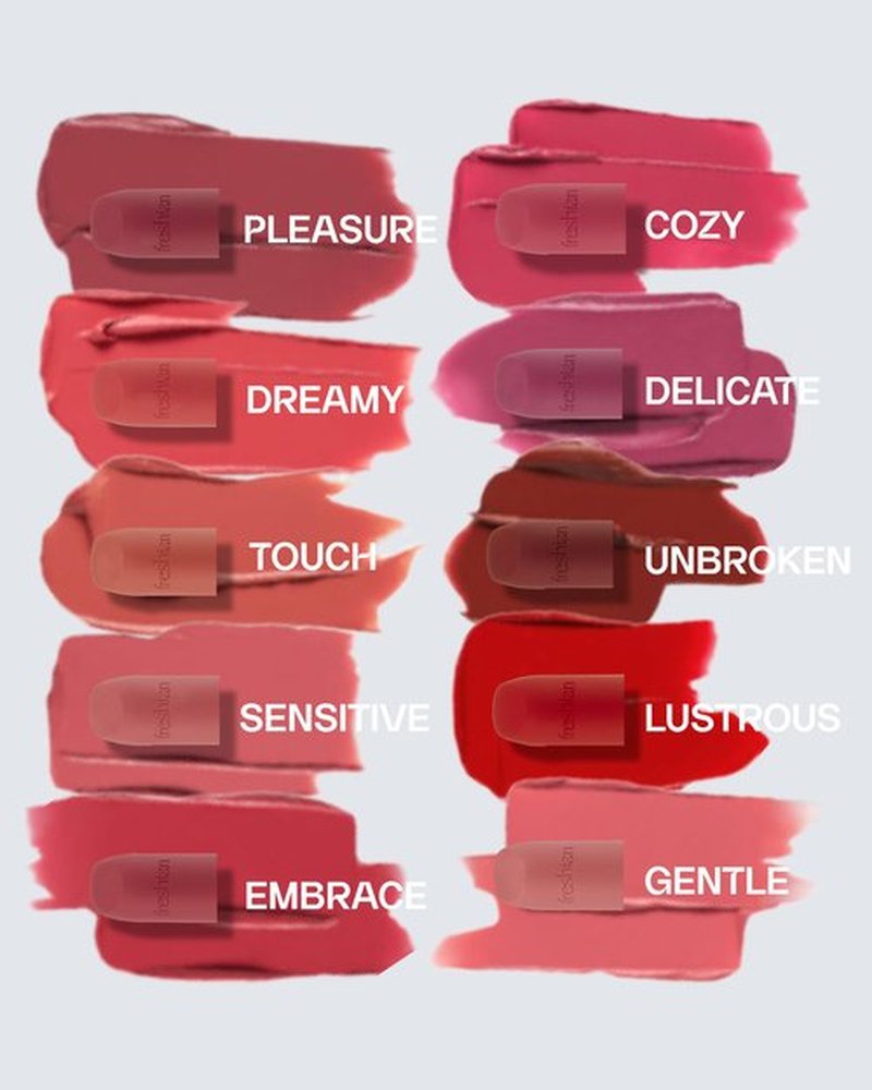 FRESHIAN Sensual Vegan Lipstick Blur (10 Embrace, 0.12oz) - Long-Lasting Formula, Lightweight Matte Lipstick, Korean Makeup. Shea Cocoa Butter, Vegan.