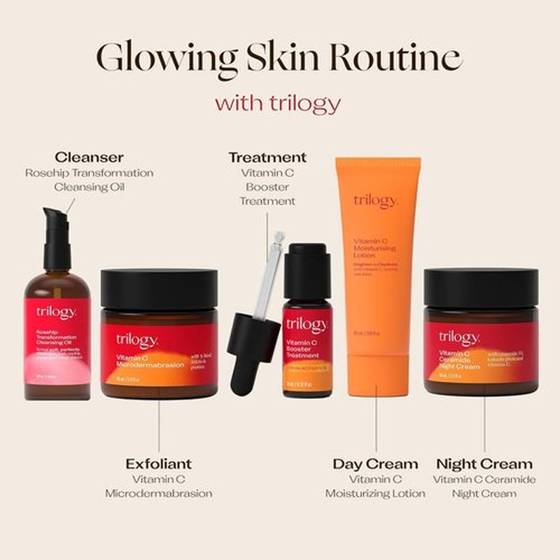 Trilogy Vitamin C Booster Treatment - Illuminating Serum with Hyaluronic Acid | 0.51 Fl Oz