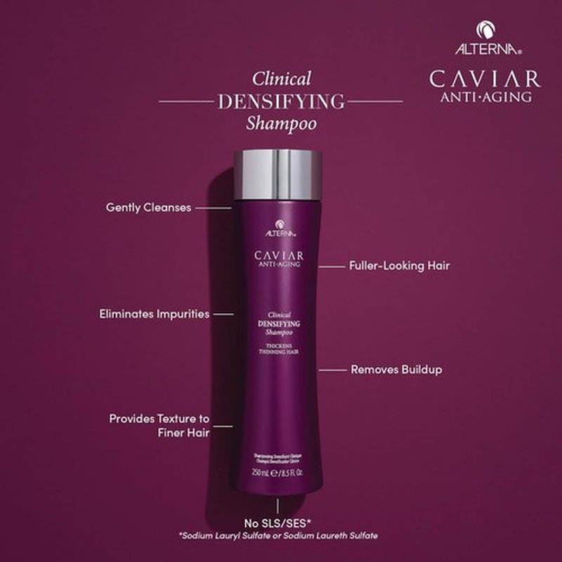 CAVIAR Anti-Aging Clinical Densifying Shampoo - Thickens Fine, Thinning Hair | Sulfate-Free Formula