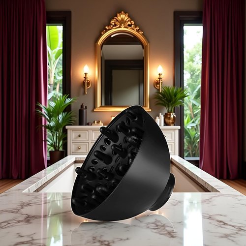 Skiennix Universal Hair Dryer Diffuser - Adaptable for Curly Hair Care | Black Color