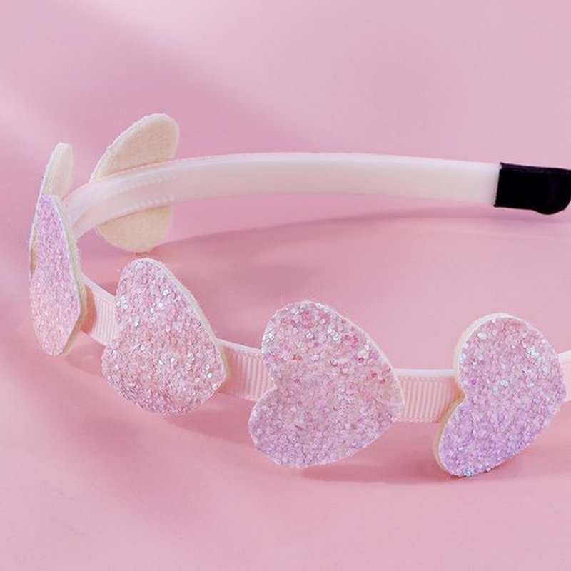 ARBEYOOU Girls Headbands 6 Pack Headbands for Girls Toddler Headband Pink Hair Bands for Ages 4-12 Little Girl Bow Heart Head Band Hair Accessories Pretty Gifts Cute Trendy Stuff