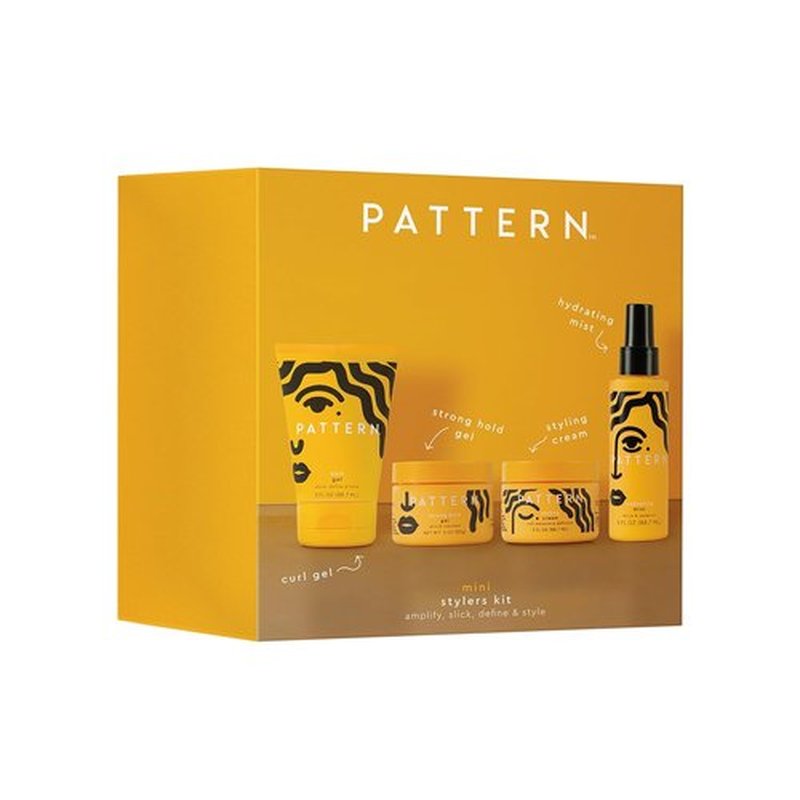 PATTERN Beauty Mini Stylers Kit - Hydrating Mist, Curl Gel & Cream for Curly Hair | 3 Fl Oz