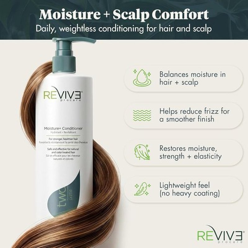 Reviv3 Procare Prime Moisture Conditioner - Color Safe Formula for Healthy Scalp & Volumizing Benefits | 25.4 oz