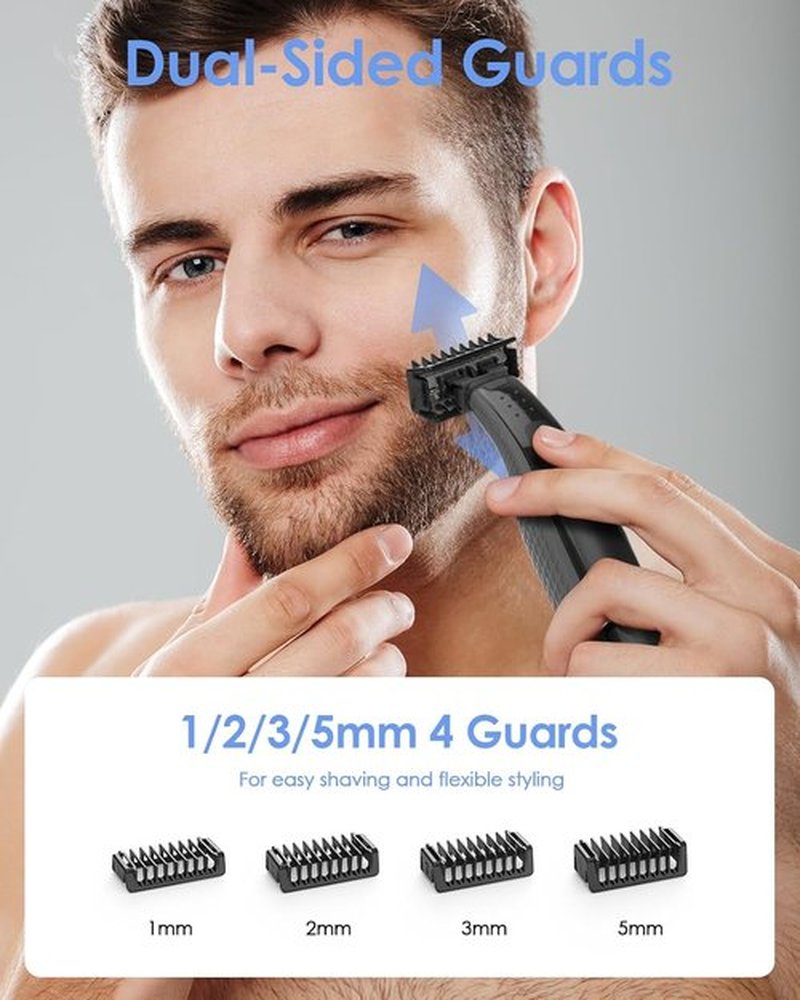 Guide Guards with Stand by [Brand Name] - Premium Skin & Body Combs Replacement for O Blade QP Series (6PC + Stand)