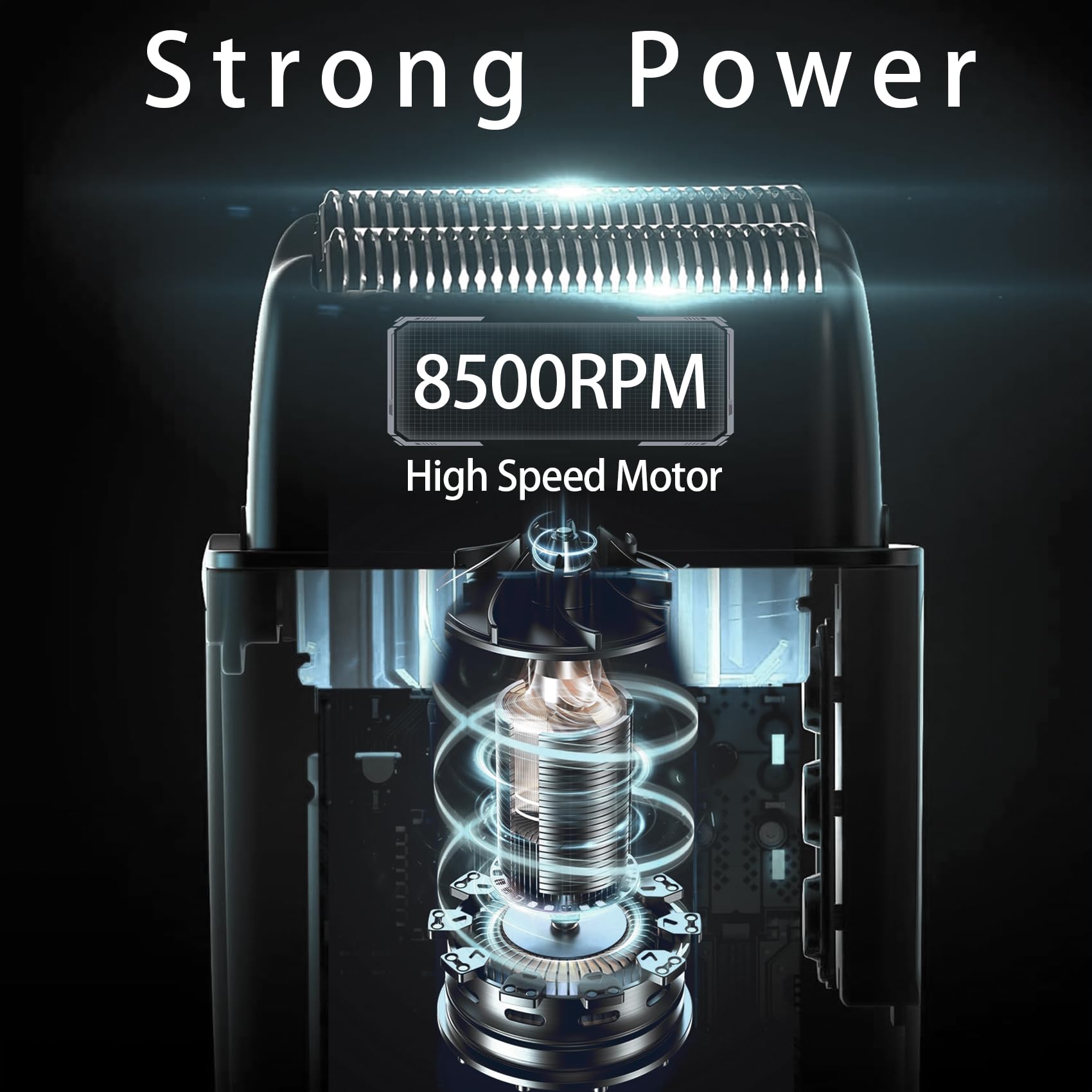 Electric Razor for Men, Electric Foil Shavers, 3-Speed Foil Shaver with Double Floating Blades, IPX7 Waterproof Wet/Dry Shaver, 90 Min Runtime, LED Display, Travel Lock, Gifts for Men