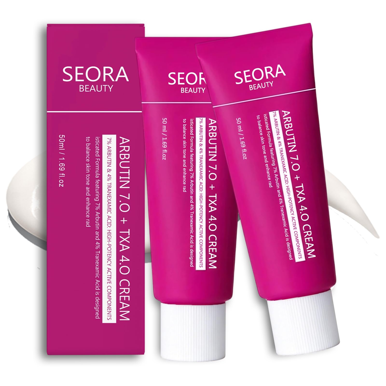 Seora Beauty Brightening Cream for Face & Body, Hydrating, Non-irritating Skin Cream (2pack)