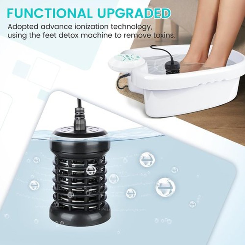 Ionic Foot Bath Detox Machine, Foot Detox Machine With Massage Basin, Ion Foot Bath For Home Use, Relax Stress and Regain Vitality