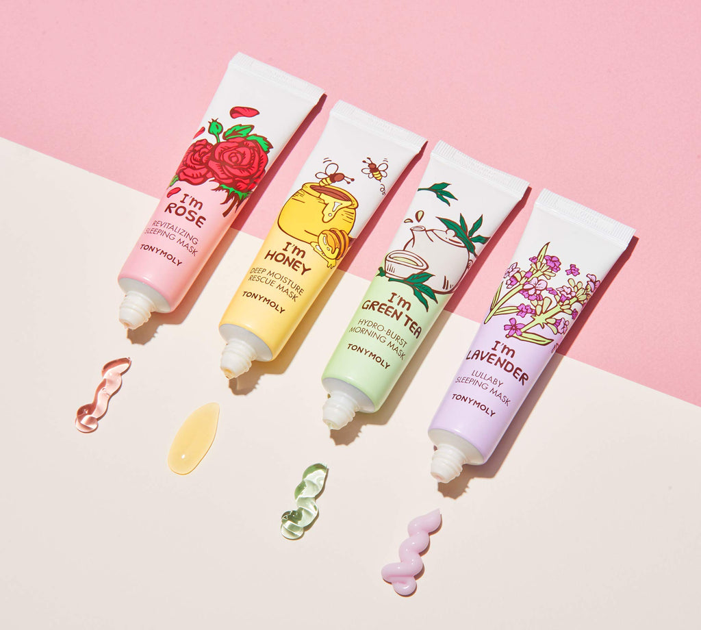 TONYMOLY I'm Rose Revitalizing Sleeping Mask, Travel Size | Korean Overnight Gel Mask for Hydration & Radiance | Rose Extract & Vitamin Complex to Nourish, Brighten, and Refresh Skin Overnight