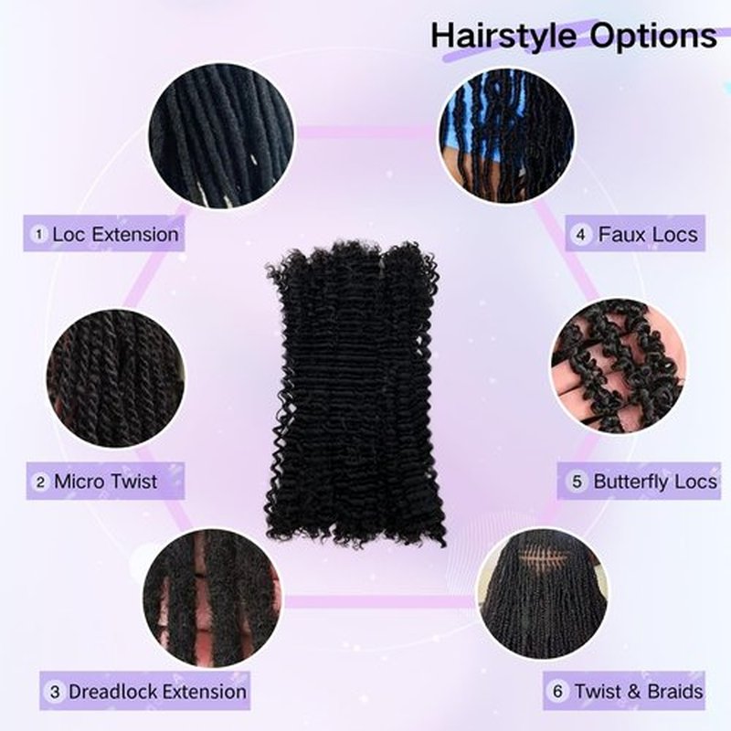 Afro Kinkys Bulk Human Hair 30g/Pack 16 Inch Natural Black Afro Kinky Curly Human Braiding Hair for Dreadlock Extensions 100% Curly Human Hair for Mini Twist,Micro Locs,Repair Locs