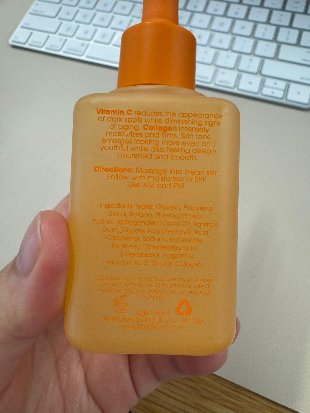 Glow Elixir Vitamin C Serum for Face with Collagen, Dermatologist Tested