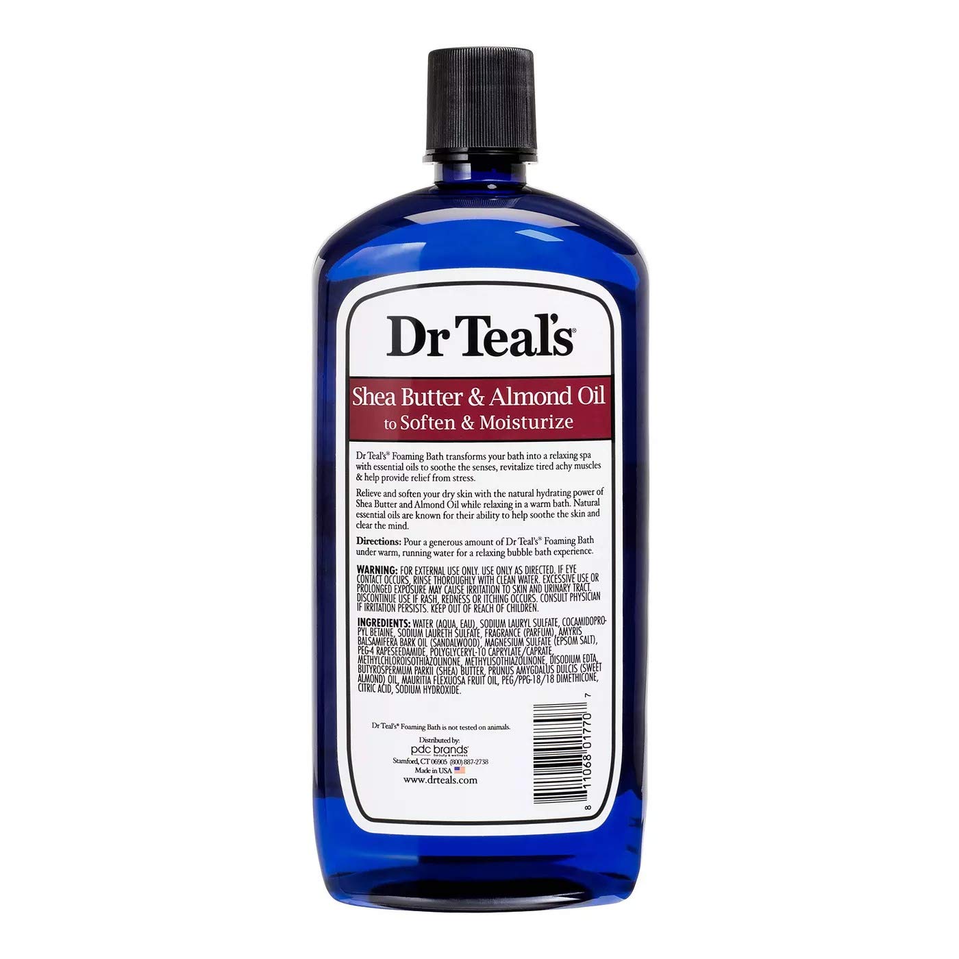 Dr. Teals Foaming Bath Variety Gift Set (2 Pack, 34oz Ea) Shea Butter & Almond Oil, Melatonin Sleep Bath - Essential Oils Blended with Pure Epsom Salt Eases Achy Muscles & Relieves Stress